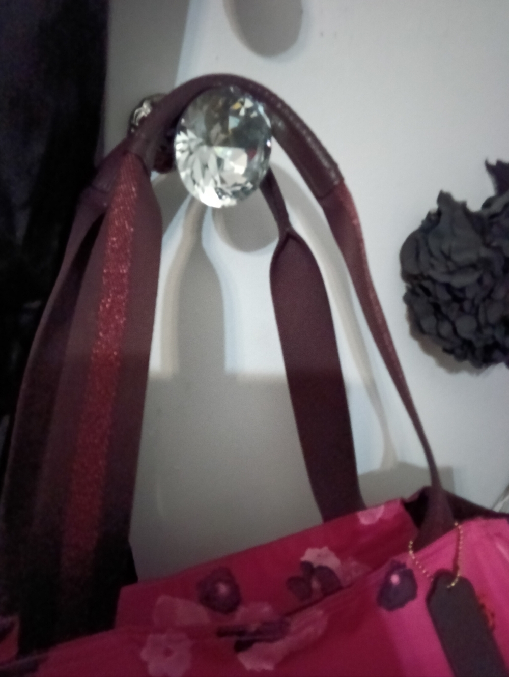 Coach Court Halftone Floral Tote Confetti Pink E2111- C5670 - Picture 5 of 15